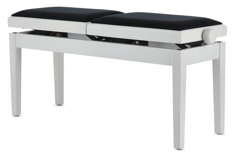 GEWA Piano bench Deluxe Double White matt