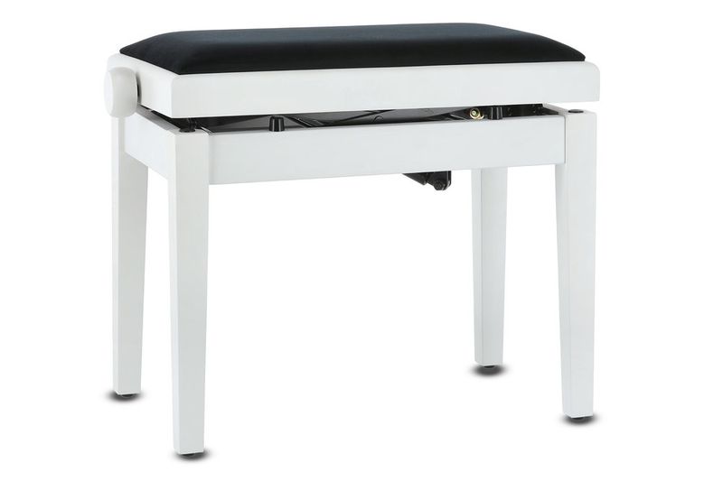 GEWA Piano bench Deluxe Autolift White matt