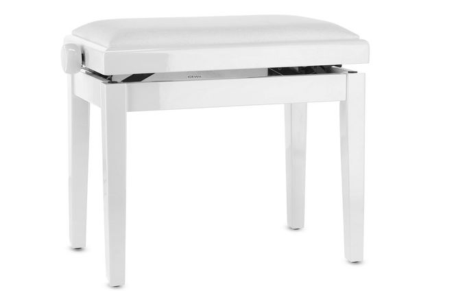 Hovedbilde GEWA Piano bench Deluxe Vinyl White highgloss