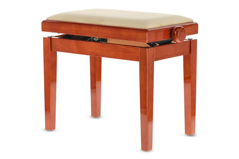 GEWA Piano bench Deluxe Cherry tree highgloss