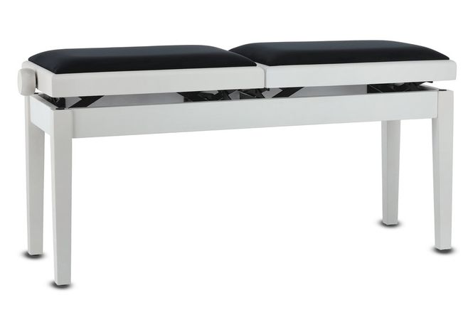 Hovedbilde GEWA Piano bench Deluxe Double White matt