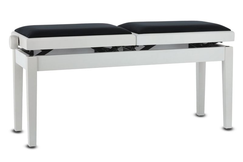 GEWA Piano bench Deluxe Double White matt