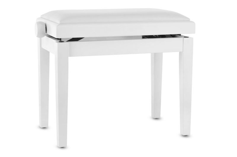 GEWA Piano bench Deluxe Vinyl White matt