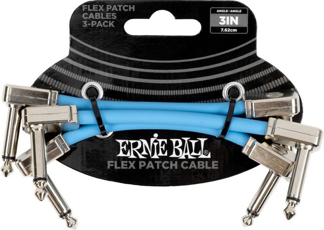 Hovedbilde Ernie Ball 6459 Flex Patch Cable Blue 7,5cm ...