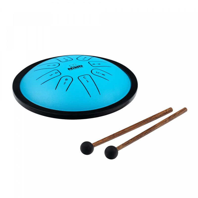 Nino NINO981 NINO Steel Tongue Drum, Small 7'', Blue