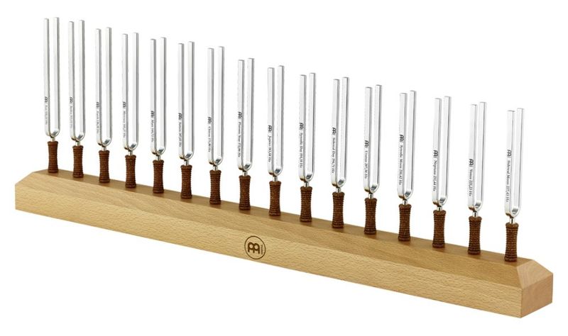 Meinl TF-SET-16 Tuning Fork - Set, 16 pcs. incl. holder