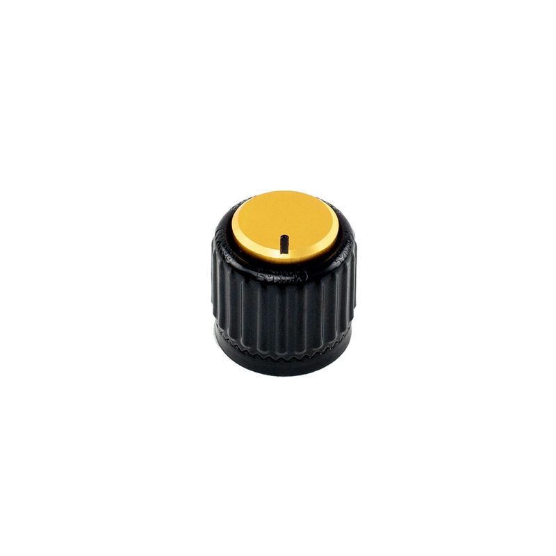 D'Addario PW-LNL-01BG LokNob Large Plastic - Black/Gold
