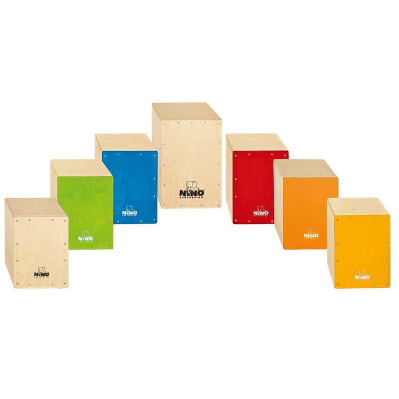 Nino NINOSET950 Classroom Cajon Group Rhythm Set, 7 pcs.