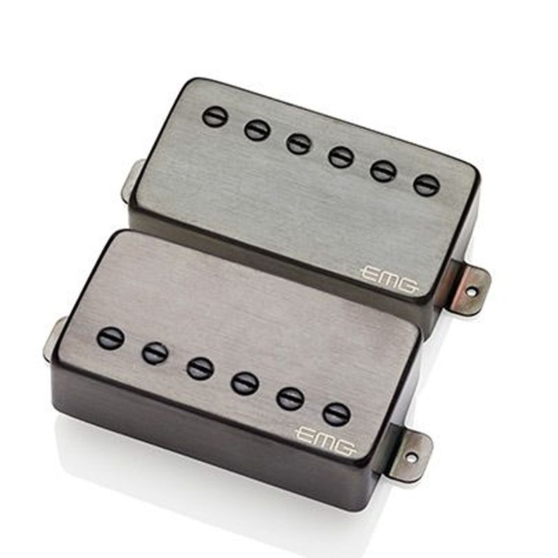 Emg F-MF-SET-BKC Pickup Set Marty Friedman Sign kit, F-spaced, Black Chrome