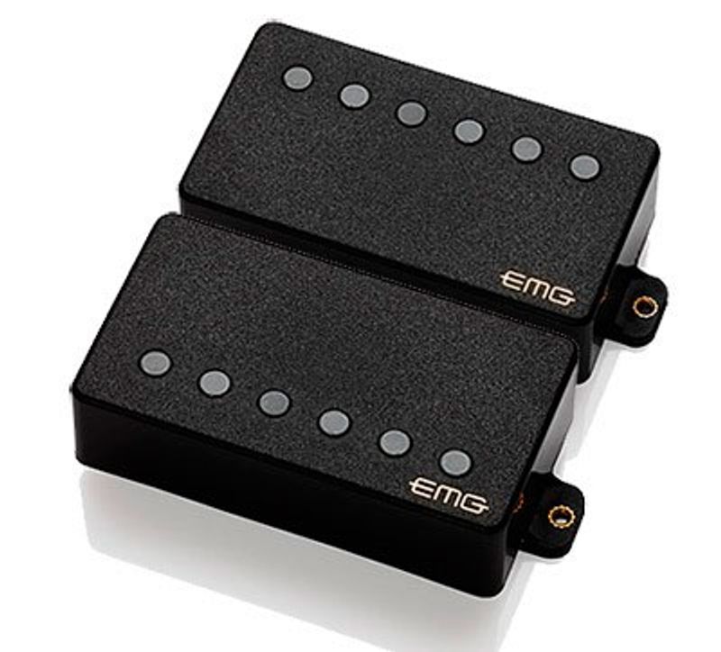 Emg 57/66-SET-BK-F Pickup set Humbucker aktiv F-spaced,  Black