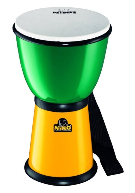 Nino NINO18G/Y ABS Djembe 8'', Green/ Yellow