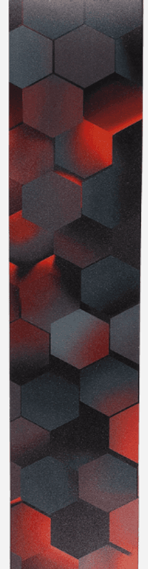 D'Addario 25PL05 Axelband Printed Leather 64 mm - Red Hex