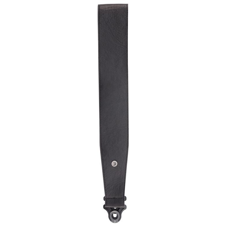 D'Addario 30BAL00 PW Comfort Leather strap 3''/76mm Auto Lock - Black