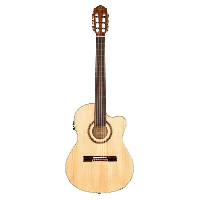 Ortega RCE138-T4 Klassisk gitar 4/4 Size, Thin, med mik, Slim neck