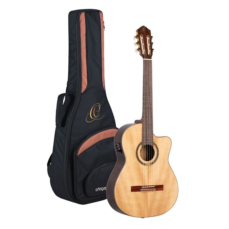 Ortega RCE158MN Klassisk gitar 4/4 Size, med mik, Medium neck