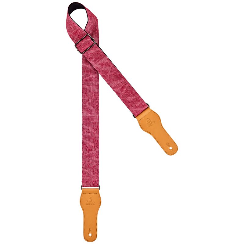 Ortega OCS-320 Guitar Strap, Spring Series, Pink Jean