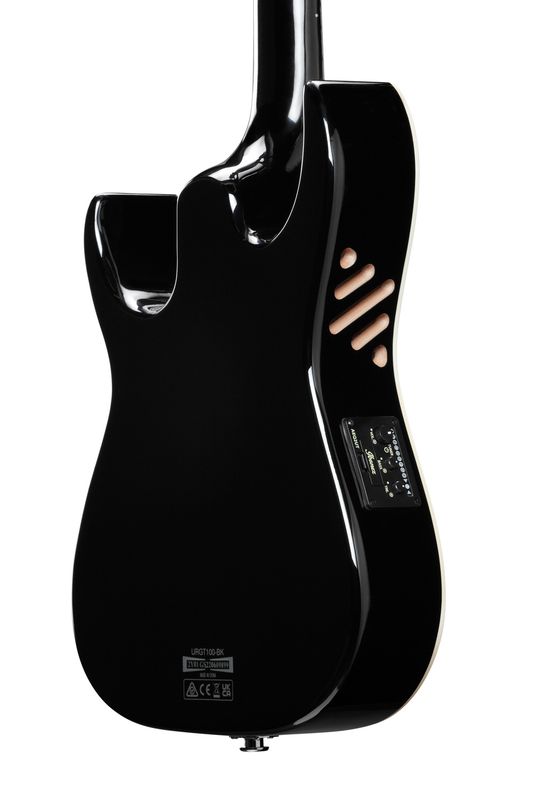 Ibanez URGT100-BK Ibanez Tenor Ukulele m/mik, bag  RG style, Black