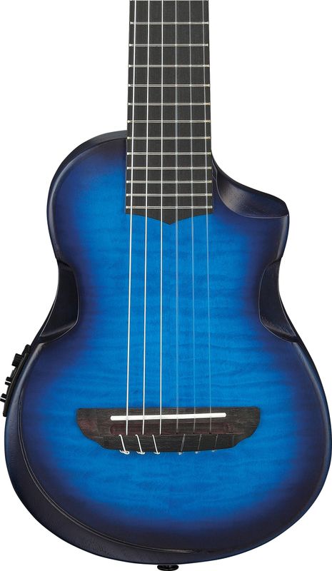 Ibanez AUP10FMNE-TBO Piccolo gitar Nylon m/mik, bag, 6-str.