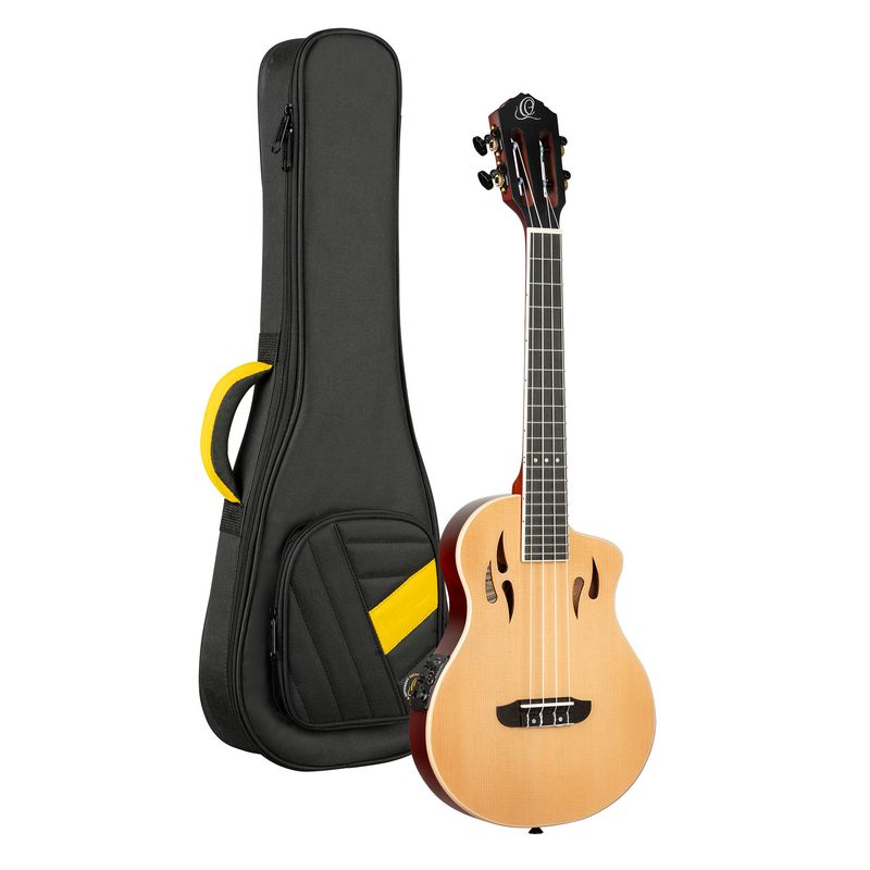 Ortega RTPS-U-NAT Tenor ukulele med mik, Tourplayer