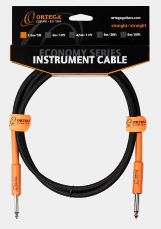 Ortega OECIS-5 Instrument cable 5 ft, Straight/Straight plugs
