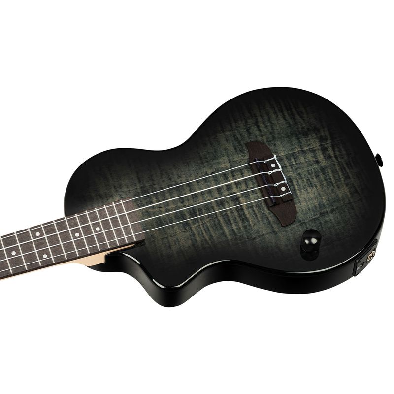 Ortega NEO-U-TGB-L Tenor ukulele med mik, Solid body, Left