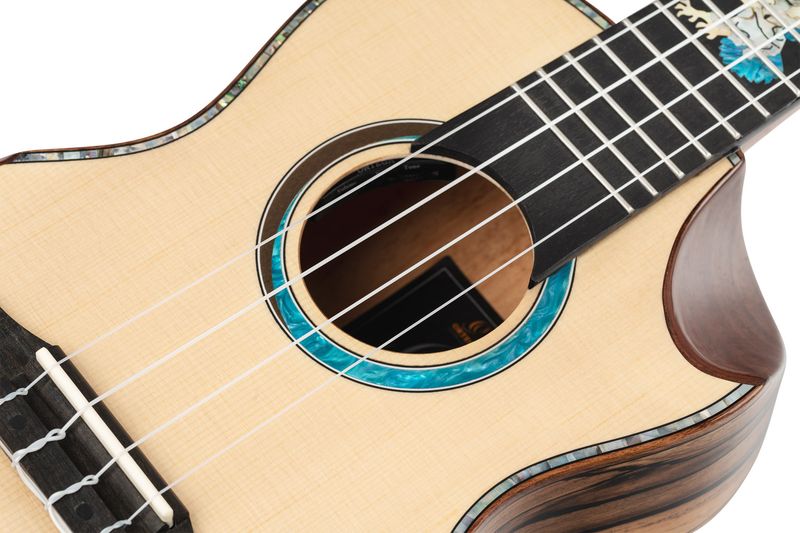 Ortega EAGLESUITE-U Concert ukulele med mik o gigbag, Eagle Suite