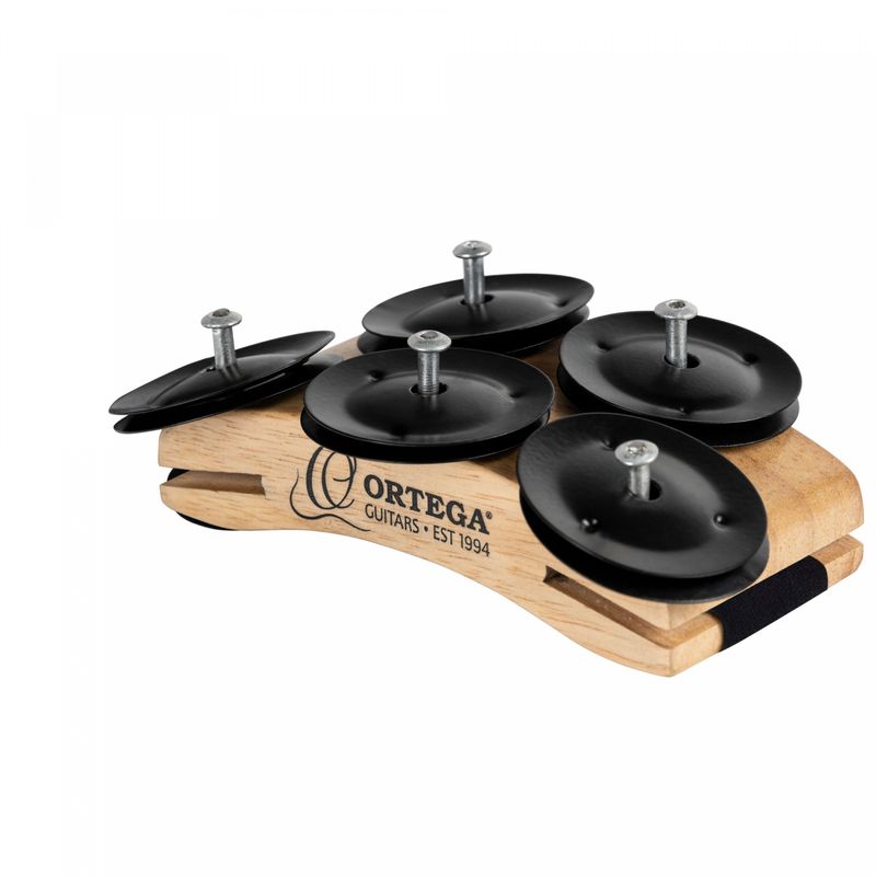Ortega OSSFT-NT Singer/Songwriter Foot Tambourine, Natural