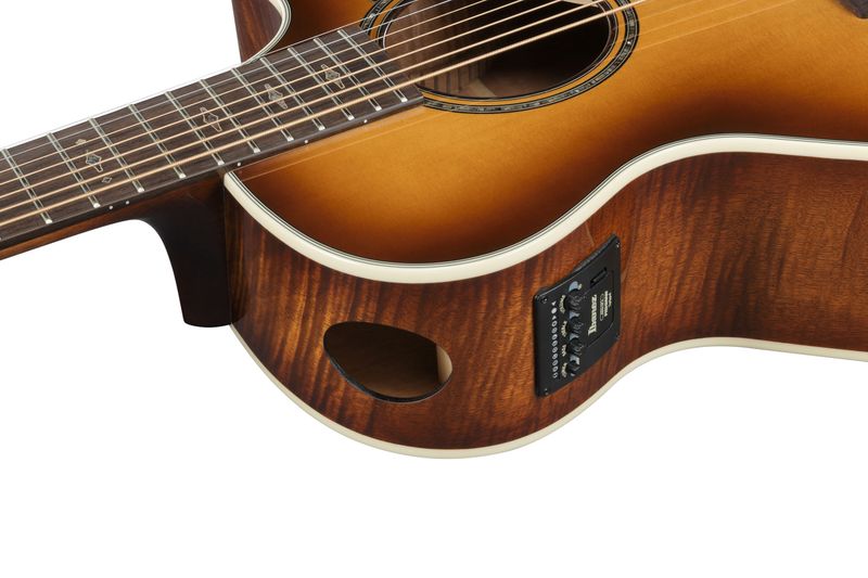 Ibanez AE3007FMH-TBH Western gitar m/mik, 7-string