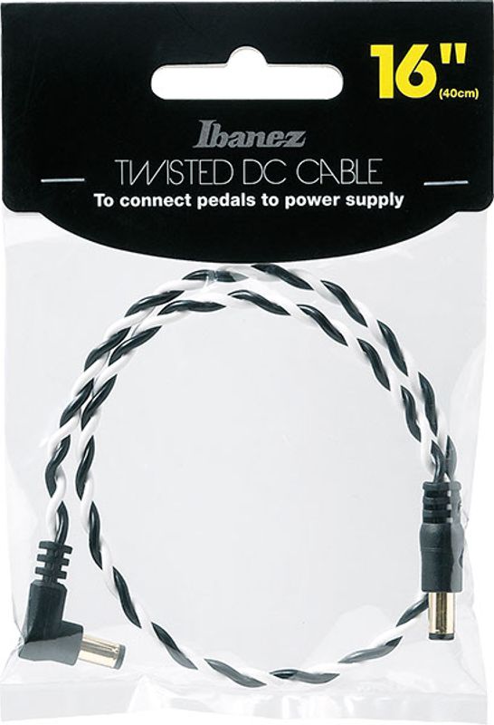 Ibanez DCT16-BWH Twisted-pair DC cable,, 16''/40cm