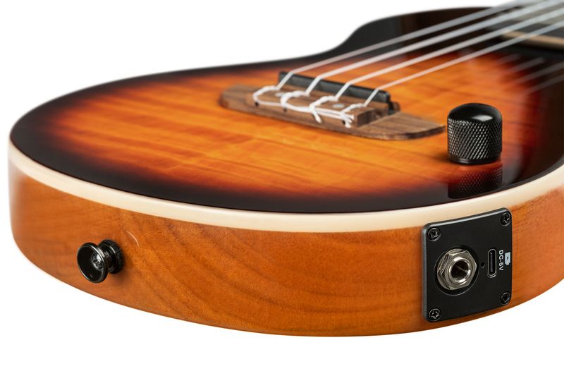 Ortega NEO-U-TSB Tenor ukulele med mik, Solid body
