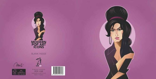 Hovedbilde Pop Art Icons Amy Winehouse Card