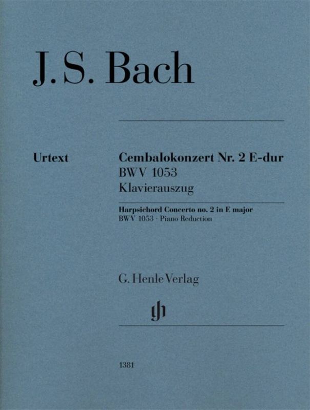 Johann Sebastian Bach - Harpsichord Concerto no. 2 in E major BWV 1053