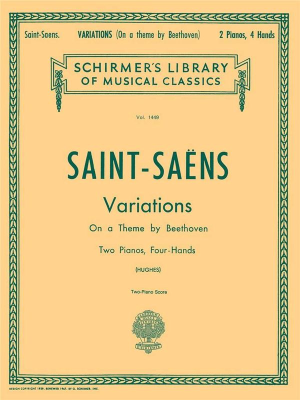 Camille Saint-Saëns - Variations on a Theme by Beethoven, Op. 35