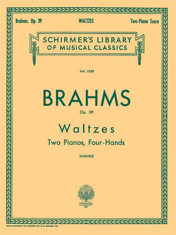 Johannes Brahms - Waltzes, Op. 39 (set)