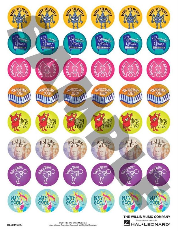 Piano Achievement Stickers