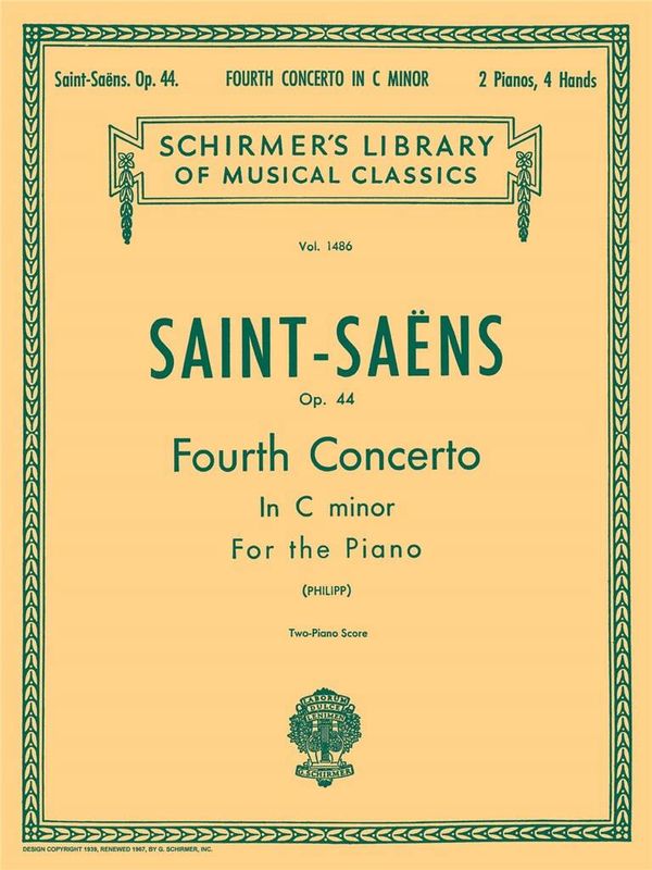Camille Saint-Saëns - Concerto No. 4 in C Minor, Op. 44