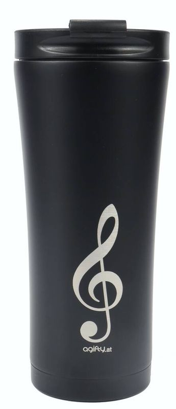Coffee-to-go thermo mug: g-clef