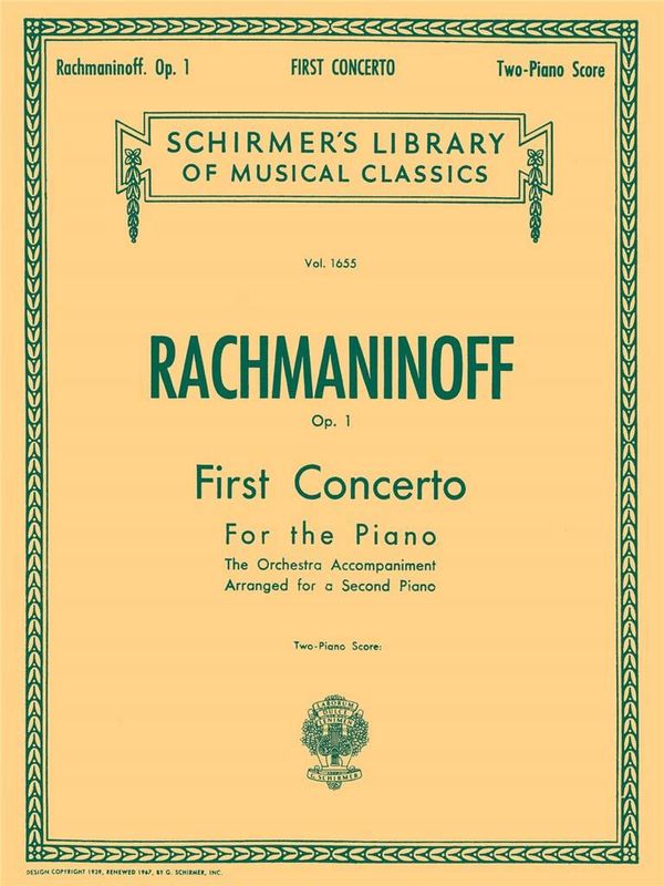 Sergei Rachmaninov - First Concerto for the Piano in F# Minor, Op. 1