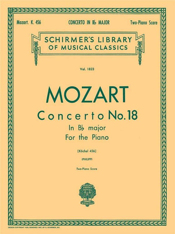 Wolfgang Amadeus Mozart - Concerto No. 18 in Bb, K.456