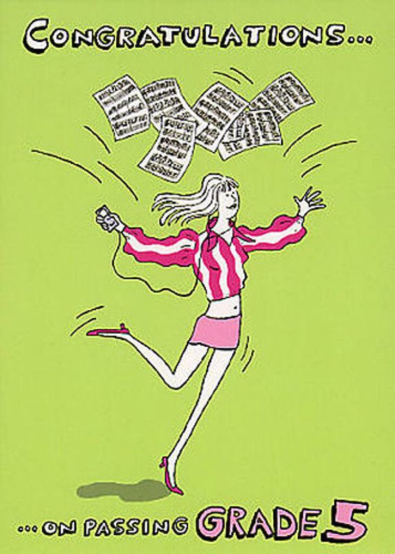 Music Gallery: Congratulations Card-Grade 5 (Girl)