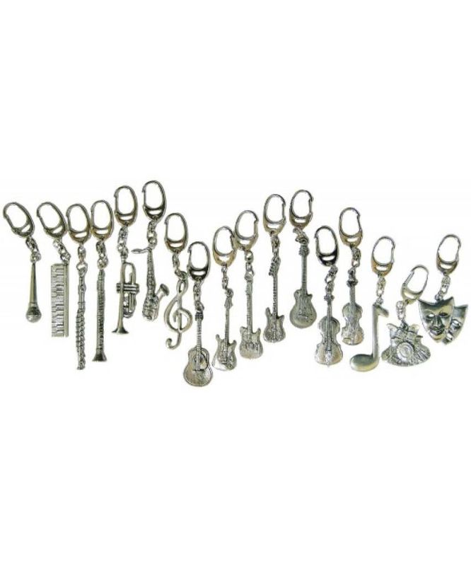 Pewter Keyring Trumpet