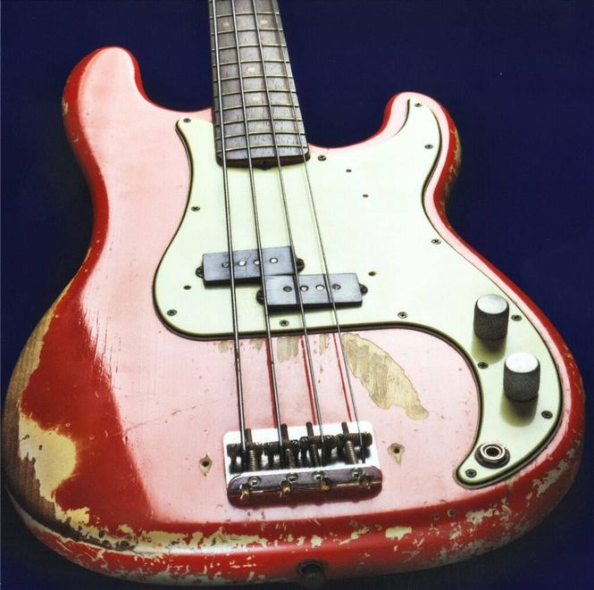 Hovedbilde 1962 P Bass Electric Guitar Greetings Card