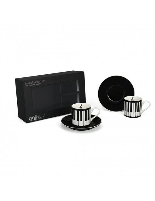 Hovedbilde Espresso cup with saucer: keyboard (2 sets/0,11L)