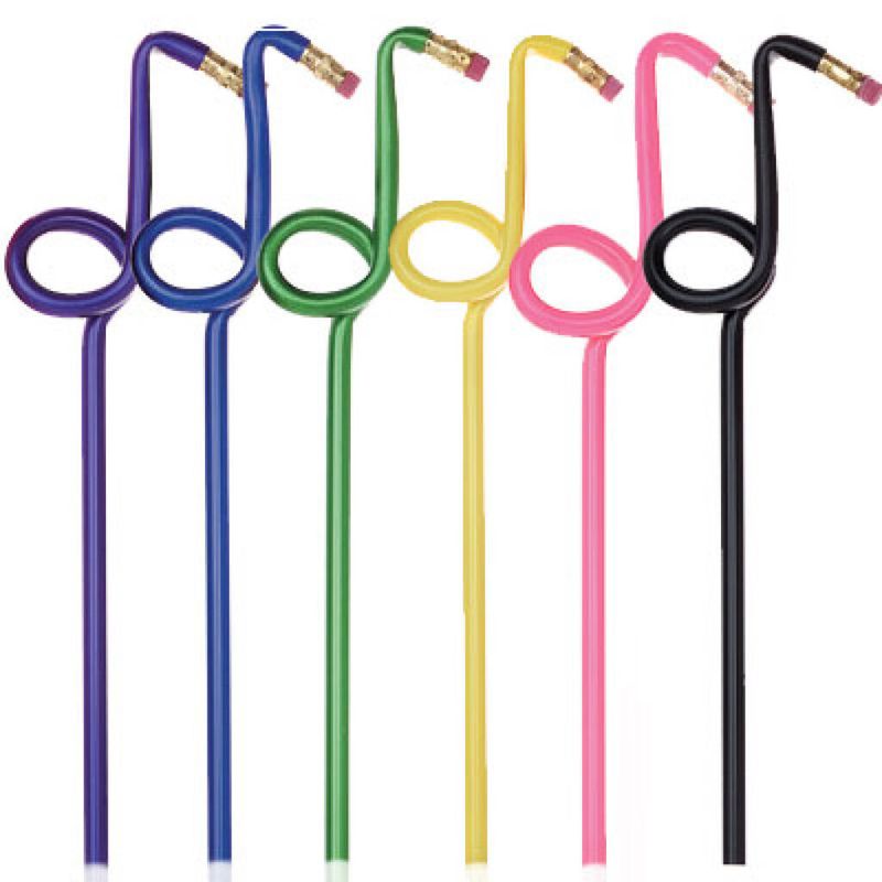 Bentcil Quaver Black 5 Pack Of Pencils