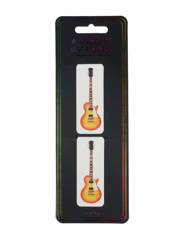 Magnetic bookmark e-guitar
