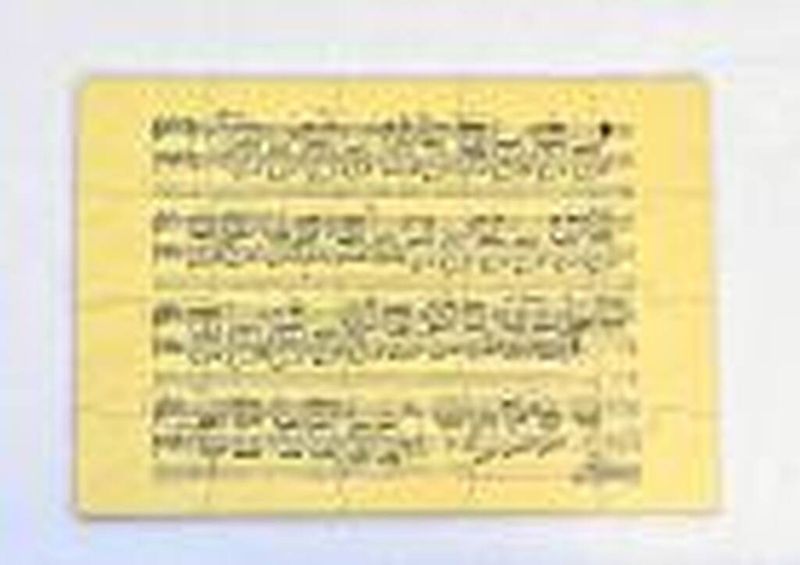 Magnetic Puzzle With Chopin Autograph And Notes