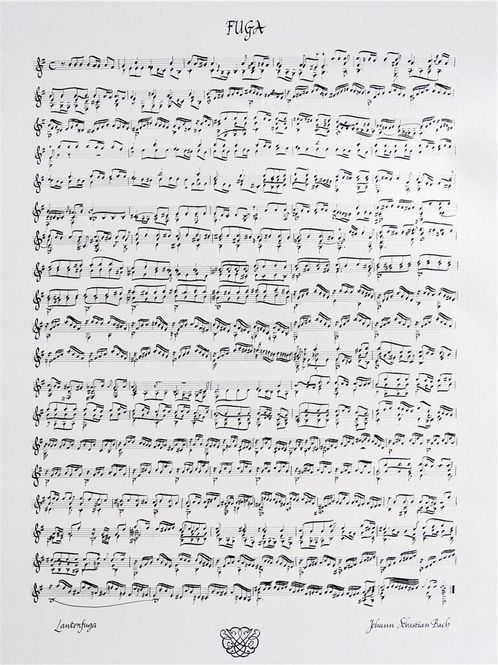 Hovedbilde Fugue, en mi mineur pour Luth Calligraphies ...