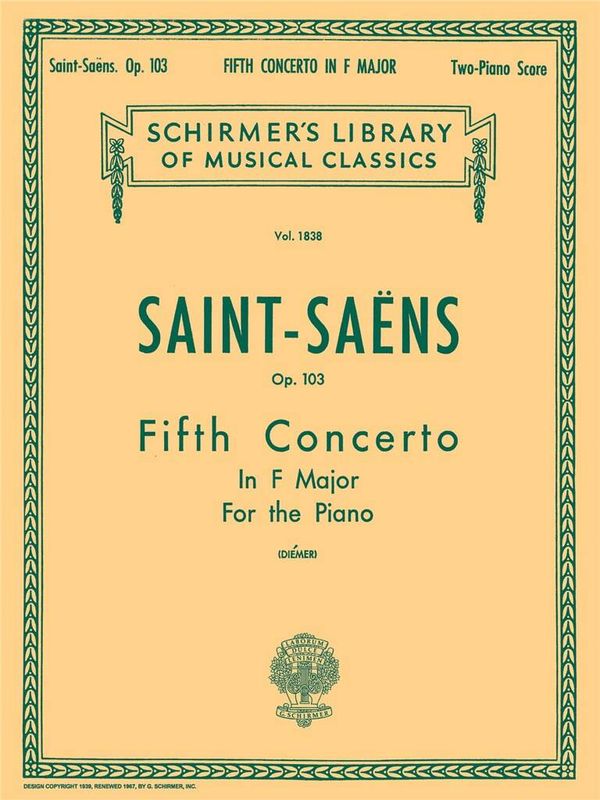 Camille Saint-Saëns - Concerto No. 5 in F, Op. 103