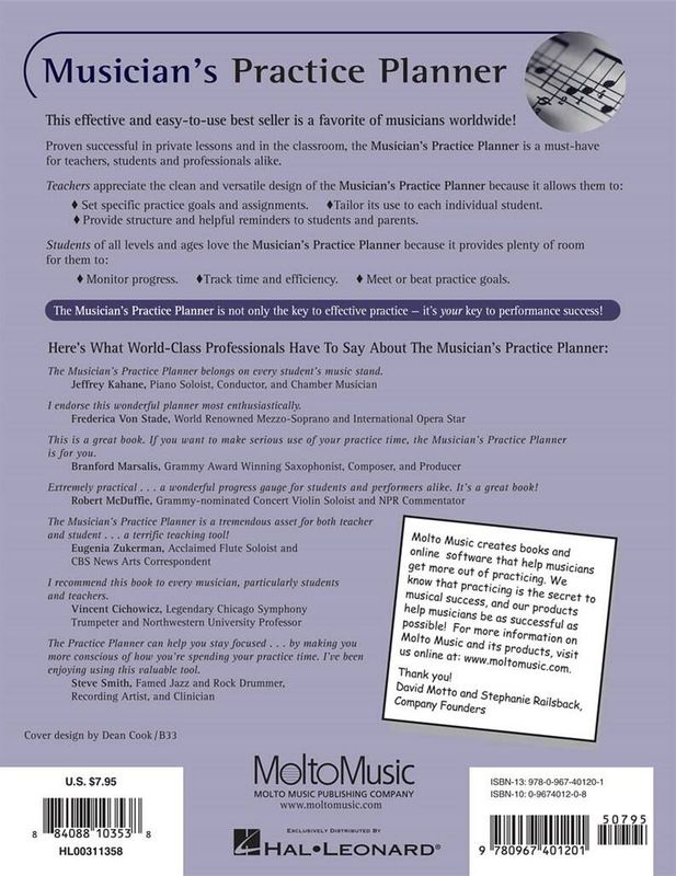 Musician's Practice Planner