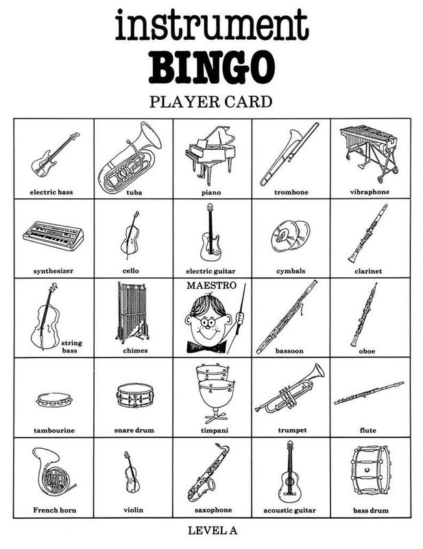 Instrument Bingo